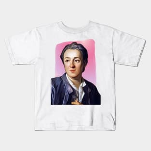 French Philosopher Denis Diderot illustration Kids T-Shirt